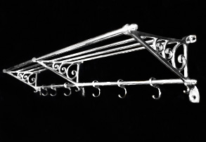 Accesorio para baño, Perchero niquelado, Griferia, Repisa, Estante, Toilettes, Decoracion, Deco, Antigüo, Antigüedad, Estilo Ingles, Artesanias, Diseño argentina